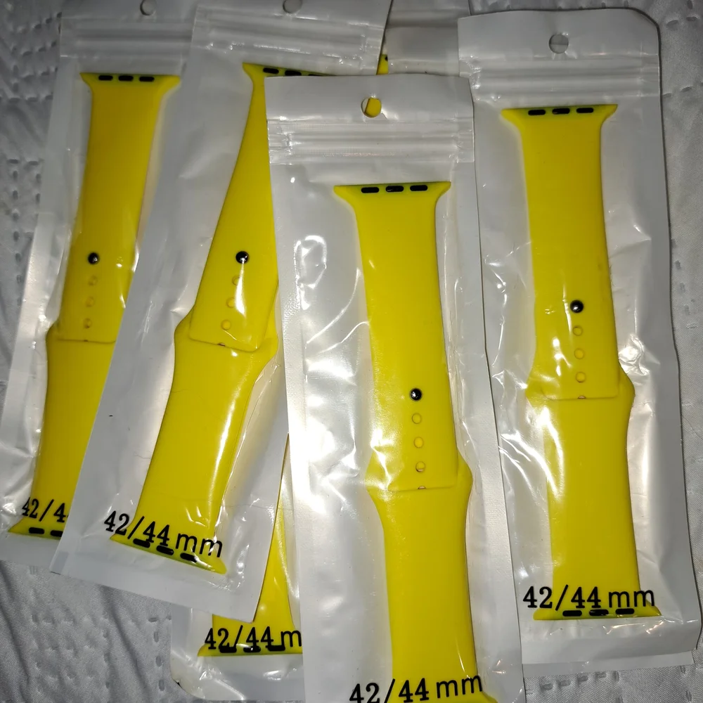 Yellow Silicone Smartwatch Band